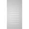 Ekena Millwork Vertical Surface Mount PVC Gable Vent: Functional, w/ 3-1/2"W x 1"P Standard Frame, 18"W x 34"H GVPVE18X3401SF - alternate 5